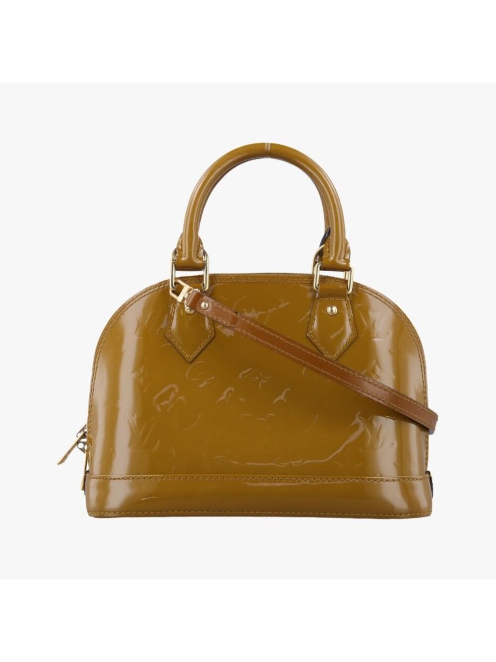 Louis Vuitton Alma BB Rose Vereur Vernis Handbag